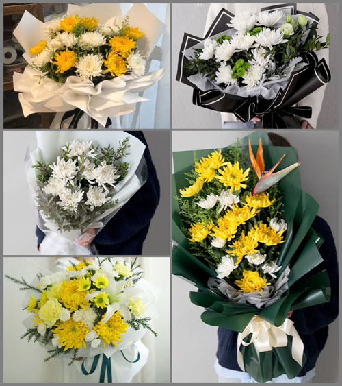 安徽滁州市南谯区黄泥岗镇万郢村白事花束代送